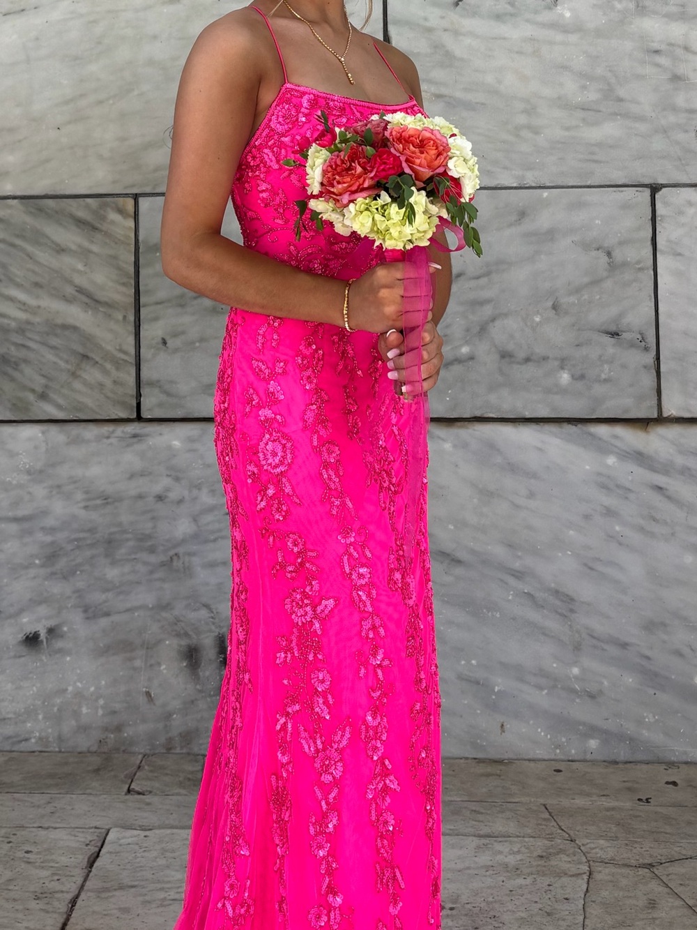Amarra Lace Spaghetti-Strap Prom Dress - Women